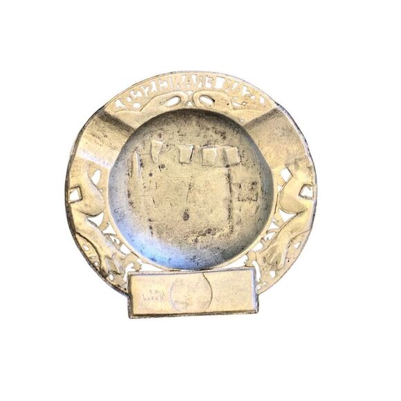 Vintage San Francisco Tin Plate Embossed Ashtray Catch All Americana Kitsch Deco - Picture 11 of 16